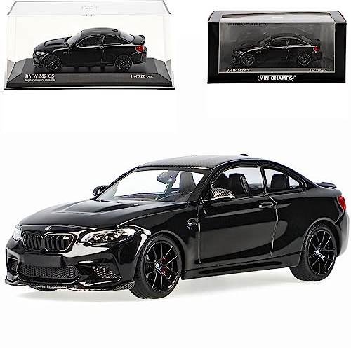 alles-meine.de GmbH B*M*W 2er F22 M2 CS Competition Coupe Schwarz mit schwarzen Felgen Modell 2013-2021 Version Ab 2020 limitiert 1 von 720 Stück 1/43 Minichamps Modell Auto mit ..