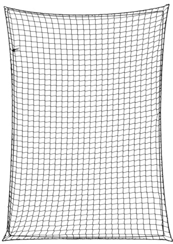 vidaXL Filet pour remorque avec Corde élastique Noir 3,5x2,5 m PP, Filet de Chargement, Filet de Chargement pour remorque, Couverture de remorque en Maille