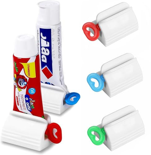 Toothpaste Squeezer-Rolling Toothpaste Squeezer Multi-Purpose Toothpaste Dispenser,Simple and Practical Toothpaste Tube Squeezer Tool (3 PCS)