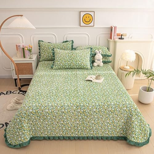 Stepp Bettüberwurf 120x200 cm Cartoon Geometrie Blumen Tier Muster Tagesdecke Baumwolle Überwurfdecke Blech Stepp Decke Wohndecke Matratze Blatt Für Schlafzimmer