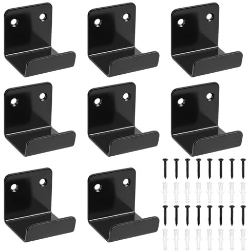 Schwerlast Haken, 8 Stk U Winkel, U Haken, 50mm Keramikfliesen Halterungen, Metall Wandhaken Gerätehalter Halterung zum Aufhängen für Wohnküche Badezimmer Küche Garage Aufhängerhaken