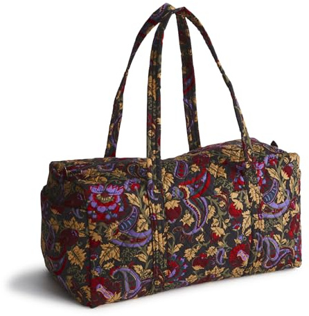 Vera Bradley Women's Premium Cotton Original Duffel, Midnight Garden Paisley, One Size