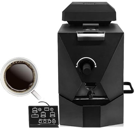 URJWAN Electric Air Coffee Bean Roaster, Automatic Coffee Bean Roasting Machine, 3 Roasting Programs and 9 Baking Curves, Smoke Filter & Chaff Collector, for Home Coffee Shops Restaurant