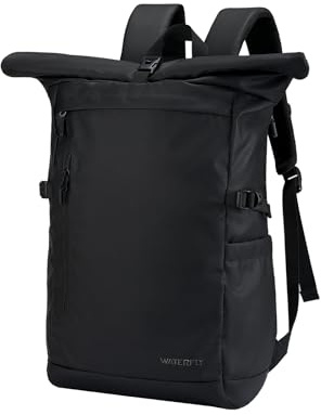 Waterfly Roll Top Backpack Rucksack: Rolltop Water Resistant Daypack | Multi-Pockets, Laptop, Travel, School, Men Women