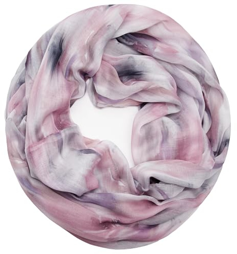 Gloop Loop Schlauchschal für Damen Schal Tuch seidig-luftig leicht mit buntem Muster Print