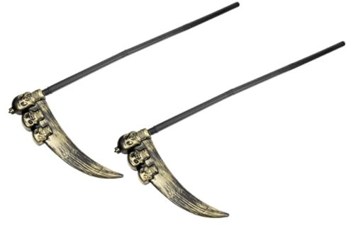 COLLBATH Lot De 2 Faux Faux Réalistes pour Déguisement Dhalloween Accessoire pour Fête Spectacle sur Scène Jouet