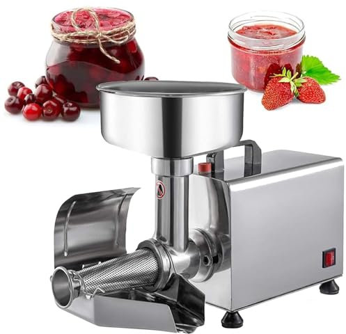 GTHTUHFD Colino per Alimenti E Macchina per Salse, Spremiagrumi Elettrico per Marmellate, Macchina Elettrica per Passapomodori Commerciale