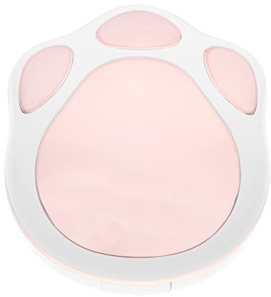 IWOWHERO Travel Contact Lens Box Cat Claw Shape Portable Double Lens Case Rose Gold