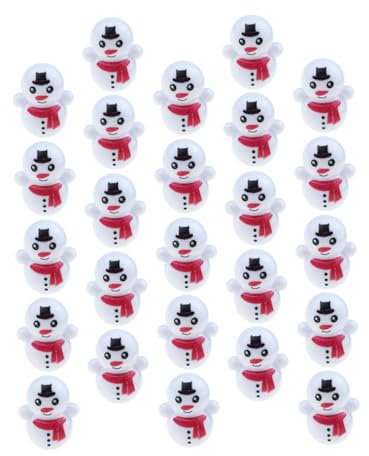 CLISPEED 25stücke Schneemann Becherspielzeug Kreativ Tischdekoration Kinderbecherspielzeug Frühen Pädagogisches Spielzeug