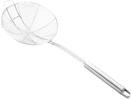IMIKEYA Colino in Acciaio Inossidabile con Manico, Utensile da Cucina Facile da Pulire e Usare, per Buffet e Hotel, Cucchiaio Scolapasta Multifunzionale