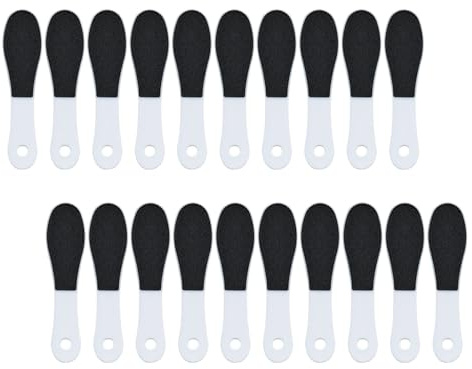 Homoyoyo 20stücke Doppelseitiger Fußschrubber für Hornhautentfernung Duschfußschrubber mit Akupunkturpunkten Hornhautfeile für Rissige Fersen Fußpflegeset mit Manuellen Hornhautfeilen Hornh
