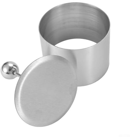 Besttoolifes Stampo rotondo in acciaio inox per piatti freddi, con tagliere per antipasti, insalate, torte e dessert, per uso alimentare, antiruggine, utensile da cucina per forno e lavastoviglie (S)