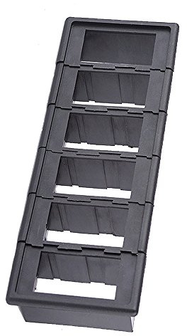 E Support 6 X Support de Boîtier Interrupteur à Bascule pour Voiture Noir Support de Commutateur Montage Protéger