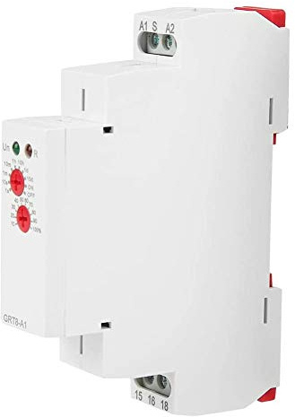 Temporizador Digital Carril DIN AC/DC 12V-240V 16A SPDT | Montaje en riel 35mm, retardo ajustable 0.1s a 10 días, 16A, carcasa compacta, control de automatismos, pr