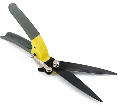 Byhagern Ciseaux à gazon améliorés, coupe-herbe à main, ciseaux pour jardin, bordures de pelouse