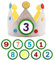 HXHWKEN Cumpleaños Sombrero Corona de Tela Fieltro Corona de cumpleaños para niños Para Fiesta con números Intercambiables de 0-9