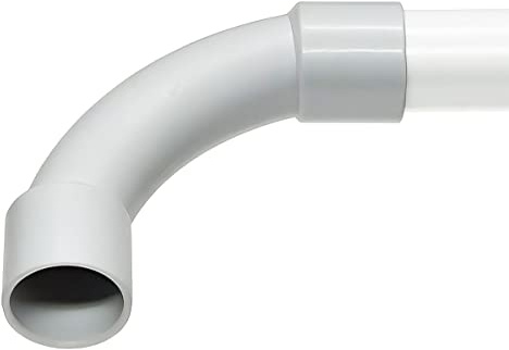 5 Stück - M16 PVC Rohrbogen 90° für Stangenrohr | Leerrohr | Kabelkanal XmediaSat für Stangenrohr