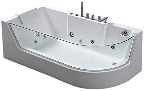 Baignoire Balnéo Moderne avec Verre Panoramique 170 X 80 cm – Venice