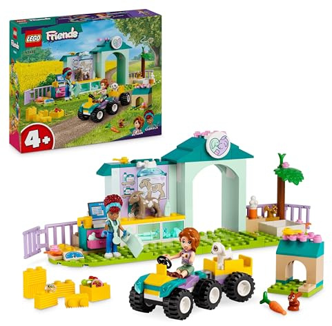 LEGO Friends Clínica Veterinaria de Animales de Granja Juguete de Construcción, Juego de rol de Veterinarios, Regalo para Niñas y Niños de 4 Años o Más con 2 Mini Muñecos y Figura de Cabra 42632