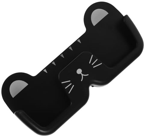 CHILDWEET Wandmontierter Brillenorganizer in Katzenform, Schwarz, Pp