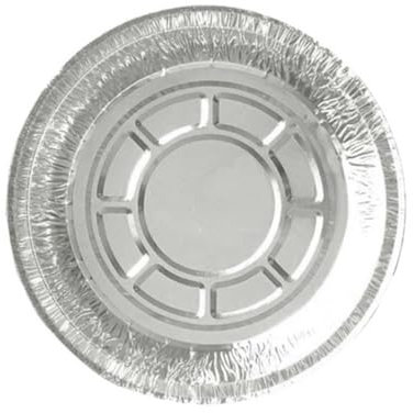 COLLBATH 50 Pezzi Ciotole Di Carta Stagnola 120ml Vassoio Per Barbecue Rotondo Usa E Getta Teglie Per Torte Facili Da Usare Non Deformabili Contenitori Per Dolci E Muffin 8x3,7 Cm