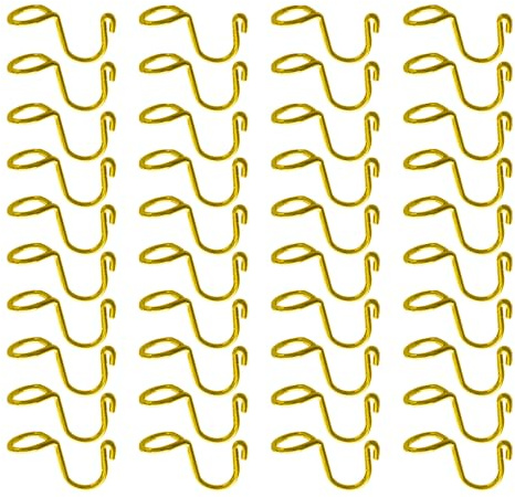 CZAKOMIX Ganchos para Conector de Percha de Ropa, 40 Piezas Acero Inoxidable Perchas, Ganchos para Colgar Ropa, Para Armario de Ropa Conectar Perchas Y Organizar el Espacio Del Armario(Oro)