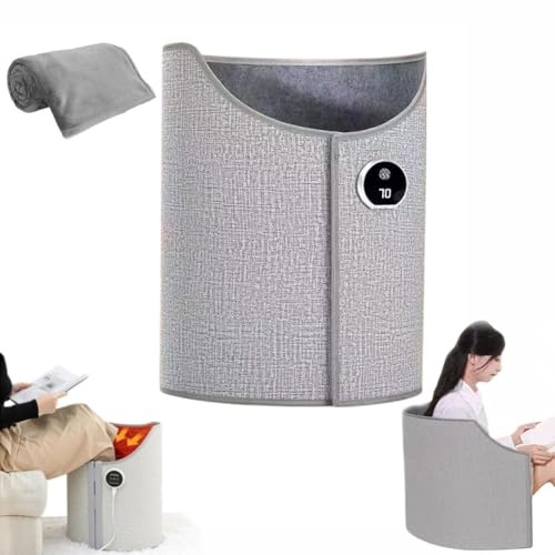 Leg Warmer Under Desk, Electric Foot Warmer, Heated Foot Rest, Foot Heater, Foldable Under Desk Leg and Foot Warmer, Portable Folding Leg Heater with Soft Blanket, Space Heater for Office and Home