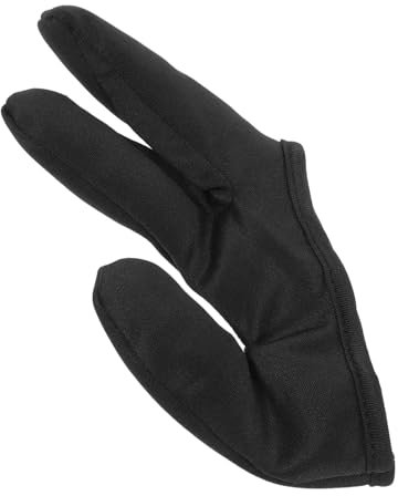 KAILIKETIY Heat Resistant Gloves for Hair Styling Three-finger Design for Precision Control Construction for Salons and Barbershops Black Thermal for Curling and Straighteners