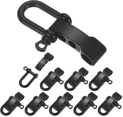 TIXIPEM Paracord Bracelet Shackle Buckle Adjustable Metal Shackle Use for Survival Bracelets Belt & Outdoor Rope