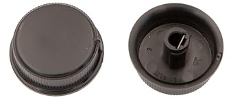 Weck Drehknopf schwarz für Thermostat | Original Ersatzteil Einkochautomat WMT 10 & 10A | Robuster Kunststoffgriff zur präzisen Temperaturregelung beim Einkochen