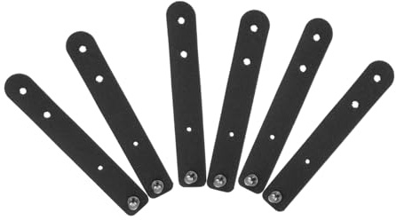 TEMPNAP 6pcs Leather Cord Organizer Cable Tie Data Line Management Ties for Home Office Use
