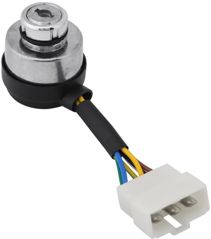 Dilwe Interruttore generatore, interruttore a chiave di accensione a 6 fili per generatori a gas da 2,5-6,5 kW, facile installazione, controllo durevole e affidabile per attrezzature esterne