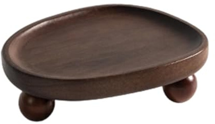 UxicRuya Vassoio in Legno per Gioielli, Piatto, Scodella, Supporto Indipendente, Portaprofumo per Ingresso, Bancone della Cucina O Lavandino, Style B