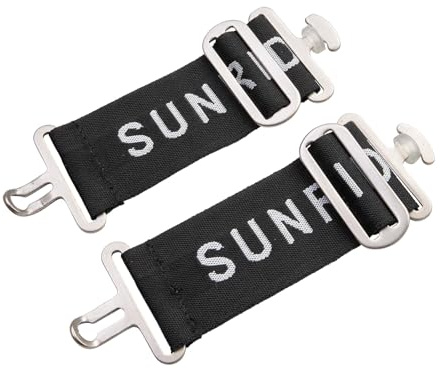 SUNRIDE Erweiterung für Pferdedecken mit T-Verschluss - vielseitig einsetzbar - verstellbar - ideal für breite Pferde - einfache Befestigung - Robustes Material (schwarz, 14-18 cm)