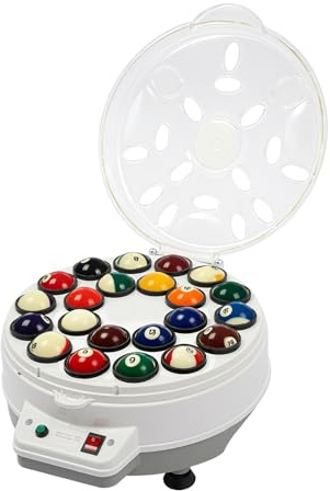 Oxylonty Automatischer Snookerball-Reiniger – 22-Ball-Snooker- und Poolball-Reiniger, 300W Motor, 1320 U/min, Überhitzungsschutz, inkl. Stahlbürste & Ersatzsicherungen, für Club & Zuhause