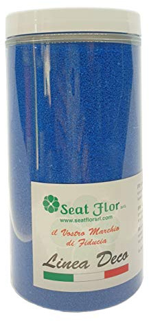 Sabbia naturale colorata in barattolo da 550ml - 750 gr (BLU MARINE)