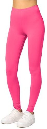 Merry Style Leggings Damen lang Sportleggings MS10-143 (Rosa,L)