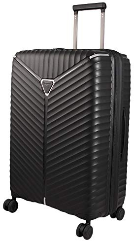 Franky Koffer Trolley | Ultraleicht | 360° Rollen | Hohe Stabilität | TSA-Schloss | Größen: S/M/L | Als Handgepäck & Reisegepäck -PP13 (Schwarz - L)