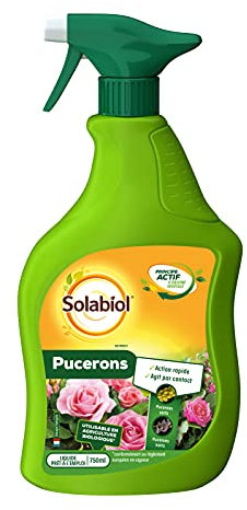 SOLABIOL Anti Pucerons - Pulvérisateur - Prêt A L'emploi - 750ml - Action Rapide - Agit Par Contact - Plantes D'Intérieur & D’Extérieur SOPUCPAL750N