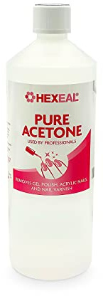 Hexeal 99.5% Acetone 1L – For Gel, Nail Polish & Acrylic Removal