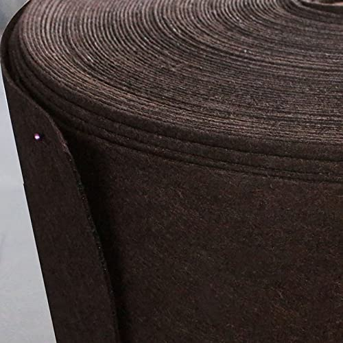 Yimihua Verdicken Filz Stoff 2mm Filzstoff Bastelfilz Farbig Filz Blätter Vliesstoff 100 cm breit Kinder DIY Zubehör zum Handwerk Nähen Projekte,Braun(Size:1 * 2m)
