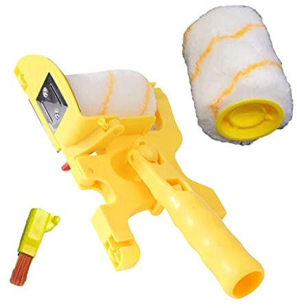 Ferleiss Clean Cut Paint Edger Roller Brush Wall Ceiling Door Painting Roller Brush Painting Edging Tools for Wall Ceiling Door
