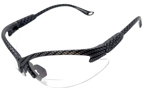 Spits Eyewear Cougar Bifocal Safety Glasses (Magnifier: 2.50, Frame Color: Carbon Fiber Pattern)