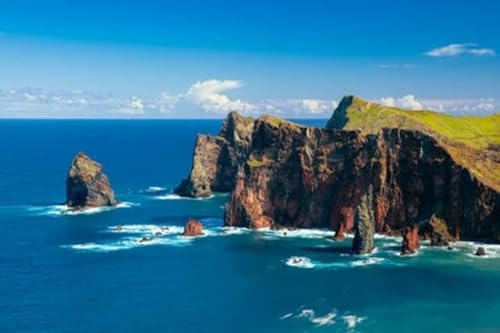 Acryl-Bild 110 x 70 cm: Landschaft mit Ponta de Sao Lourenco, Insel Madeira, Portugal (202337706)