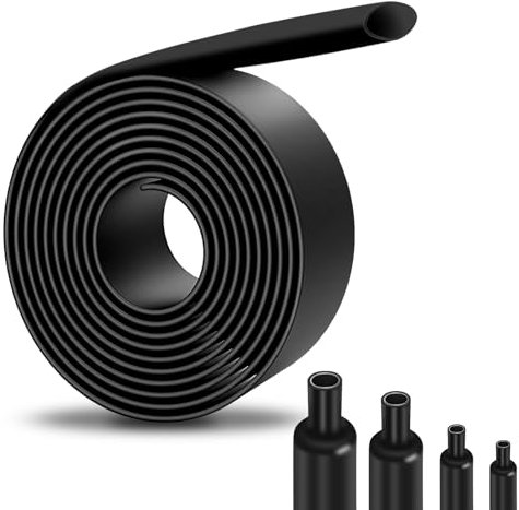 Adiwo 3:1 Tubo termorretráctil, Ø30mm 1.5m Longitud Funda termoretractil, Tubo Termoretractil Para Cables, Impermeable Funda Termorretráctil para Conectar Cables Eléctricos para Protección Cable