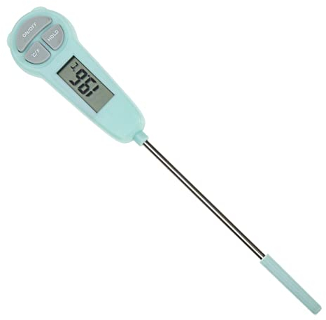 LIFKOME Digitales Grillthermometer Aus Lebensmittelechtem Kunststoff Sofortablesung Für Fleisch Milch Öl Automatische Abschaltung Küchenmessgerät