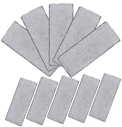 KOMBIUDA Mikrofaser Mopp Pads Ersatz 33x12cm Klett Wischpads Waschbar Schnell Trocknend Bodenreinigung Für Hartholz Laminat Fliesen Teppich