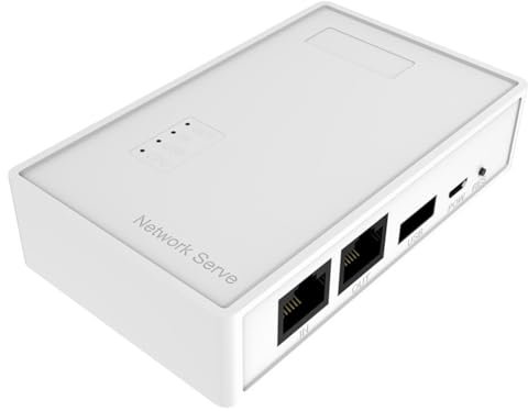 FYOBOT USB-Druckerserver Drucker USB-Geräte-Sharer Computer-Sharing Druck-Sharing RJ45-Druckserver