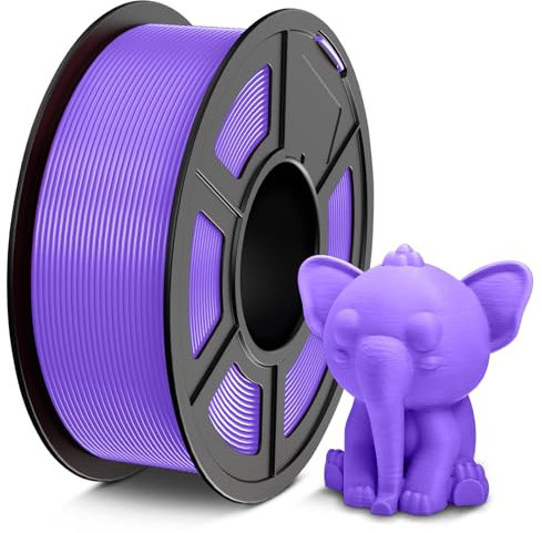 TECBEARS PETG Filament 1.75 mm Lila, Stärker Zähigkeit PETG 3D Drucker Filament, 1kg Spule, Maßgenauigkeit +/- 0,02 mm, Kompatibel mit FDM Drucker