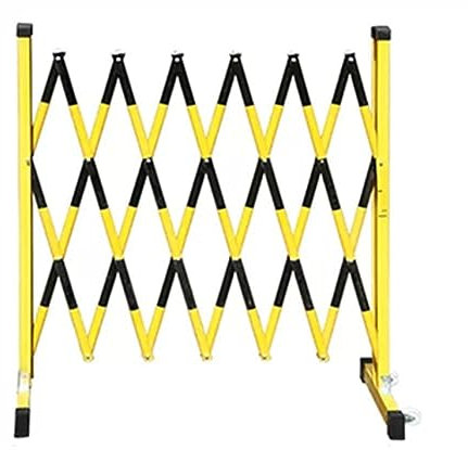 SdaryWare Metal Expandable Barrier - Portable Barrier Gate With Casters, Aluminum Decorative Garden Fence Pet Fence Gate Adjustable, School Parking Highway Mall Traffic Fence (H120CM+L 1000cm/32.8ft)